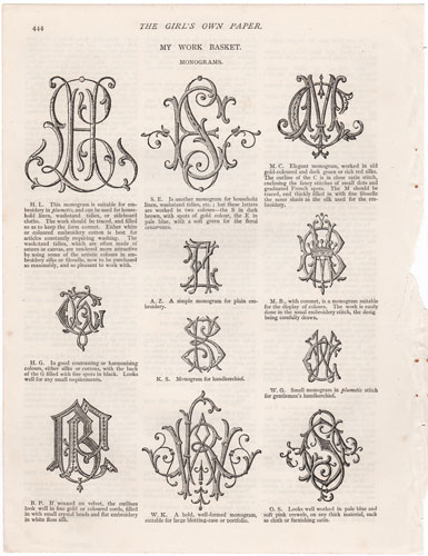 original engravings from The Girl's Own Paper (1888-1890)